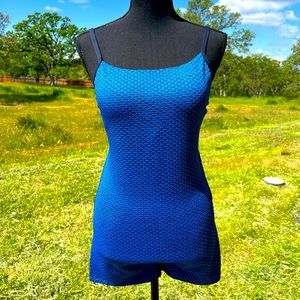 Ruched Butt Bodysuit Honeycomb Texture Size XL